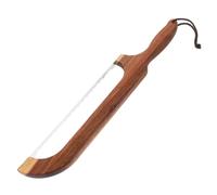 TOYANDONA Couteau à Dentelé à Manche en Bois, Acier Inoxydable