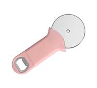 TOYANDONA Couteau à Pizza Acier Inoxydable Multifonction avec Roulette Tranchante et Ouvre-bouteille Ergonomique Coupe-pâte Léger et Facile à Nettoyer pour Cuisine Polyvalente