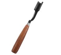 TOYANDONA Couteau de Saignée D'hévéa en Acier Manche en Bois, Outil D'extérieur Solide et Polyvalent pour Couper L'écorce des Arbres en Jardin