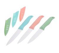 TOYANDONA Couteaux en Céramique pour Fruits et Légumes Lot de 3 Sets de Lames Protégées Manche Ergonomique Outil de Hachage Accessoires Cuisine Polyvalents