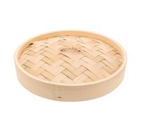 TOYANDONA Couvercle de Panier Vapeur en Bambou de 20cm Distribution Uniforme Vapeur Circulation Cuisine Asiatique et Cuisson