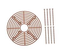 TOYANDONA Couvercle de Pot de Fleur Grille de Protection pour Pots de Fleurs Accessoire Durable et pour et Bureaux Marron
