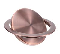 TOYANDONA Couvercle de Poubelle Encastré Rond en Acier Inoxydable Couvercle Basculant Anti-Odeurs pour Poubelle de Salle de Bain Petit Format Adapté Plan de Travail la Cuisine et Hôtel