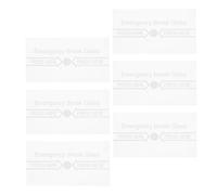 TOYANDONA Couvercle de Protection en Verre Transparent pour Interrupteur D'alarme Incendie, Résistant la Chaleur, Kit de 6 Panneaux de Remplacement pour Bouton D'urgence, Usage Sécurité