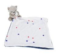 TOYANDONA Couverture Naissance Peluche Couverture de Sécurité Douce Multifonction pour Apaiser Câlin Né Garçons et Filles Stimulation Tactile et Visuelle