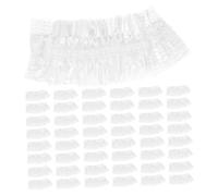 TOYANDONA Couvre-oreilles Jetables Étanches en Plastique Blanc pour Teinture de Cheveux et Espaces Publics, 1000 Pièces, Protection Confortable pour Toutes Peaux