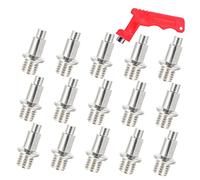 TOYANDONA Crampons de Chaussures Robustes avec Outil Pointes Coniques Antidérapantes pour Running et Saut Spikes pour Athlètes Hommes et Femmes