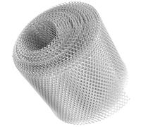 TOYANDONA Crépine de Gouttière en Alliage D'aluminium, Protection Pluie | Grille Argentée pour Gouttières et Drainage, N'altère Pas L'écoulement, Résiste aux Intempéries