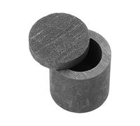 TOYANDONA Creuset de Fusion en Graphite Couvercle 20x20mm, Petit Creuset de Raffinage Domestique Polyvalent, Outil de Fusion Haute Température pour Alliages et Moulage Bijoux