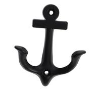 TOYANDONA Crochet Mural Vintage Ancre Alliage Métal Porte-manteaux Décoratif Style Steampunk pour Entrée Rustique et Dressing Patère Murale Créative Polyvalente Noire