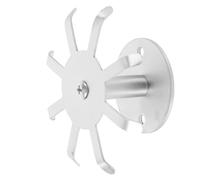 TOYANDONA Crochet Rotatif 8 Crochets en Acier Inoxydable Brossé, Porte-ustensiles sous Meuble, Cintre Robuste Cuisine, Rangement Gain de Place, Pivotant 360°, Compatible Armoires et