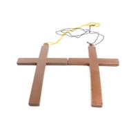TOYANDONA Croix Plastique Pendentif Accessoire Costume Moine Prêtre Léger pour Bijoux de Noël et Fêtes Chrétiennes avec Cordon Noir