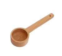 TOYANDONA Cuillère à Café en Bois de Hêtre Naturel 50 Ml, Manche Long 21 Cm, Pelle de Mesure Multifonction pour Café, Thé et Épices, Ustensile Portable et Résistant Cuisine et Voyage
