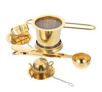 TOYANDONA Cuillère Infuseur à Thé Acier Inoxydable Doré Filtre Créatif Multifonction pour Thé et Café Accessoire Pratique pour Infusion et Filtration