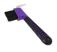 TOYANDONA Cure Pied Brosse pour Chevaux avec Manche Antidérapant Outil de Toilettage Combiné pour Sabots Nettoyage et Confortable Couleur Aléatoire Couleur Aléatoire