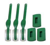 TOYANDONA Cutter Rotatif à 3 Pièces en Acier Carbone et Pp, Forme Incurvée Couvercle, Outil Pratique pour Pâtisserie et Découpe de Pâte Fermentée