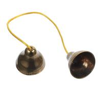TOYANDONA Cymbale Rythmique Cloche en Laiton Épais Petit Format pour Garçon et Filles Instrument Percussion Portable Adapté Cours de Musique et Yoga
