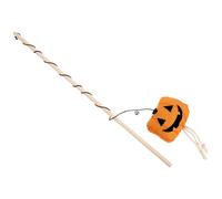 TOYANDONA de Chat de Lanterne de Citrouille drôle Jouets pour Chats pour Chats d'intérieur Chat Baguette de pour Chats d'halloween taquin pour Chat Tissus en Peluche
