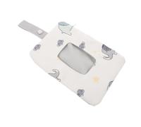 TOYANDONA De Rangement Pour Lingettes Pour Bébé à Langer Suspendu Pour Poussette Lingettes Jetables Lingettes Pour Bébés Pochette Pour Lingettes Light Grey Polyester Coton