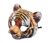 TOYANDONA de Tigre Demi-Visage en EVA pour Carnaval et Halloween D’Animal et Léger Accessoire de Cosplay Unisexe pour Fête Costumée et Bal Masqué