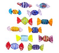 TOYANDONA Décor De Bonbons Simulés 12 Pièces Objet Déco Bonbon pour Décoration De Maison Décor De Bureau Et Accessoire De Mise en Page De Fête Style Mixte 1.97 X 0.71 X 0.39 in