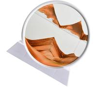 TOYANDONA Décoration Bureau Peinture de Sable Mouvant 3D en Verre et Sable Jaune, Résistant la Casse la Décoloration, pour Salon ou Bureau Élégant
