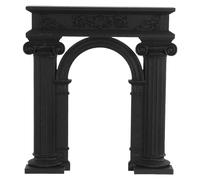 TOYANDONA Décoration d'arc Élégant en Plastique Noir pour Mariage, Assemblage Facile et Portable, pour Décoration Intérieure et Projets D'artisanat
