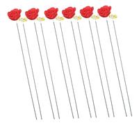 TOYANDONA Décoration de Piquet de Jardin Abeille 16Pcs Piquets de Fleurs Résistants aux Intempéries Ornements Adorables pour Jardin et Cour d'abeille en Résine et Plastique