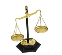 TOYANDONA Décoration Métallique Balance Équilibre Symbole Justice Élégante Ornement Centre de Table pour Salon Bureau Maison