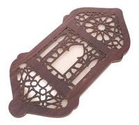 TOYANDONA Décoration Murale Bois Vintage avec Lumière Suspendue Ornements Ethniques pour Intérieur Décoration Murale pour Maison et Fête