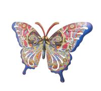 TOYANDONA Décoration Murale En Fer Forgé En Forme De Lépidoptère Pour Jardin Et Intérieur Ornement Artistique Et Élégant Pour Clôture Et Mur Création Originale Pour Ambiance Chaleureuse