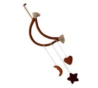 TOYANDONA Décoration Murale Mobile Lune Étoiles Feutre Pour Chambre Garçon Fille Pendentif Tissé Créatif Accessoire De Salle De Séjour Pour Attention Des Garçon Fille