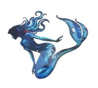 TOYANDONA Décoration Murale Sirène Pour Salle De Bain Piscine Et Extérieur Art Mural Métal Pour Jardin Et Terrasse