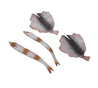 TOYANDONA Décorations de Fruits de Mer Artificiels Simulations de Filets et Tranches de Poisson Frit Modèles Réalistes pour Présentations Décor de Cuisine et Jeu