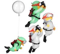 TOYANDONA Décorations Flottantes en Caoutchouc Souple pour Aquarium de Plongeur 4 Pièces, Luminescentes L'obscurité, pour Décoration Maison ou Jouets Sable Garçon et Filles Garçon et