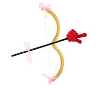 TOYANDONA Déguisement de Cupidon pour Femmes et Hommes Arc Rouge et Flèche Accessoire de Costume Saint-Valentin Bal Masqué et Soirées à Thème Kit Créatif et Polyvalent