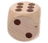 TOYANDONA Dés Bois Massif Personnalisables Grand Cube De Jeu Bois pour Activités Familiales Camping Et Fêtes pour Jeux De Société