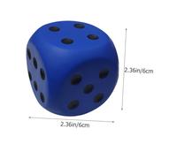 TOYANDONA Dés Fantaisie en Mousse PU Résistants 4 Pièces Colorés Aléatoires Jouet De Dés De Loisir Léger pour Fête Intérieur Et Jeu De Société