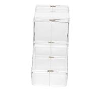 TOYANDONA Distributeur Automatique Aliments Acrylique pour Petits Animaux Mangeoire Transparente pour Hamster Lapin Et Autres Petits Rongeurs Capacité Élevée avec Fixation Sécurisée