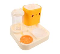 TOYANDONA Distributeur Automatique De Nourriture pour Animaux avec Double Bols Station De Repas pour Chien Et Chat Abreuvoir Intégré Design Compact Et Pratique