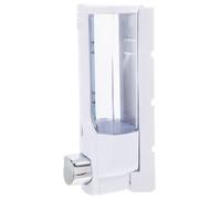 TOYANDONA Distributeur de Savonnette Liquide Mural Manuel, Pompe ABS | Fenêtre Transparente, Bouton Antidérapant et Joint D’étanchéité, Vis et Tubes pour Salle de Bain