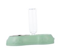 TOYANDONA Distributeur Eau Automatique pour Chien Double Mangeoire Bouteille Transparente Bol Antidérapant Accessoire pour Animaux