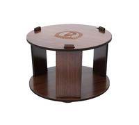 TOYANDONA Distributeur en Bois pour Papier Jetable de Cou, Porte-rouleau de Bandes de Coiffure, Support Compact pour Salon de Coiffure, Pratique pour Protéger la Nuque Lors Coupe