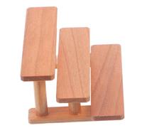 TOYANDONA Doll House Miniature Wooden Furniture Display Rack Storage Stand for Tiny House Decor