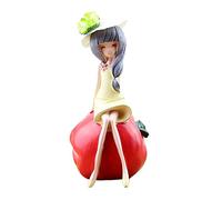 TOYANDONA Doll Piggy Bank Économiseur Résine Figurine Fille Fruits Décoration Bureau s Motif De Fleur Chapeau