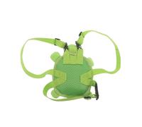TOYANDONA Dos Réglable Vert Clair en Forme de Tortue pour Chien de Randonnée, Harnais Léger et Résistant avec Rangement pour Friandises, Accessoires et Eau, pour Voyages et Activités