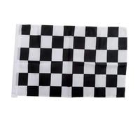 TOYANDONA Drapeau de Course Noir et Blanc Événements Drapeau de Signal de Départ Décoration de Fête Match Accessoire de Course Pratique