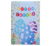 TOYANDONA Drapeau De Jardin Pour Pâques Drapeau à Suspendre Extérieur Fourniture De Fête Printanière Décoration De Jardin Joyeuses Pâques