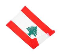 TOYANDONA Drapeau du Liban Extérieur Léger en Polyester Fourreau de Mât - Grand Format pour Décoration Jardin, Célébrations et Événements Scolaires - Couleurs Éclatantes, Fixation Stable