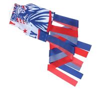 TOYANDONA Drapeau Trachée D Jour Décorations Manche à Air Du Jour De L'indépendance Indépendance Drapeau Quatrième Pendaison Manches à Air National Décorations Patriotiques Polyester